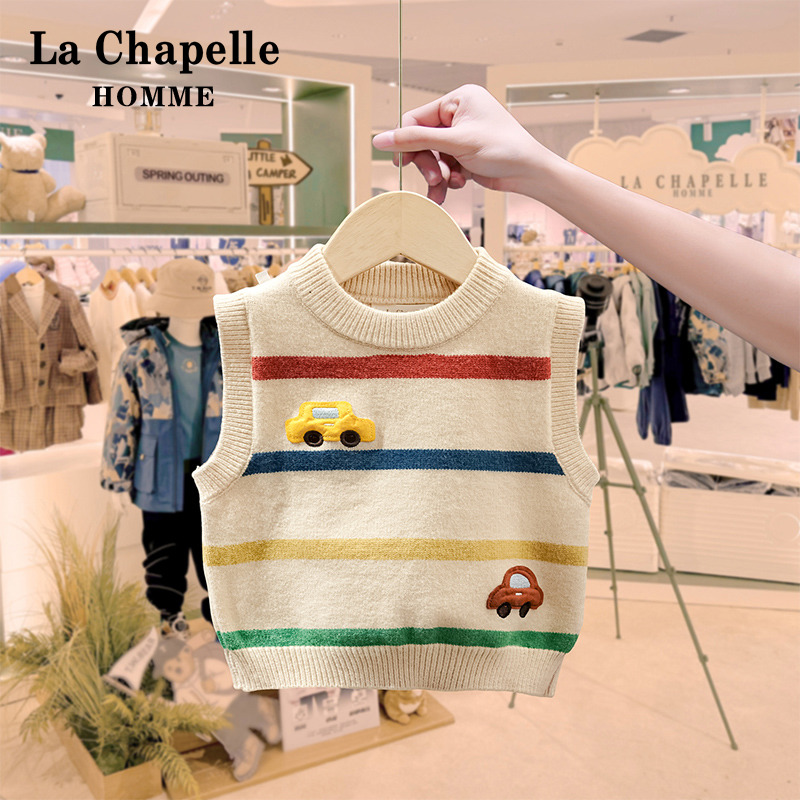 LACHAPELLEHOMME男童毛线背心