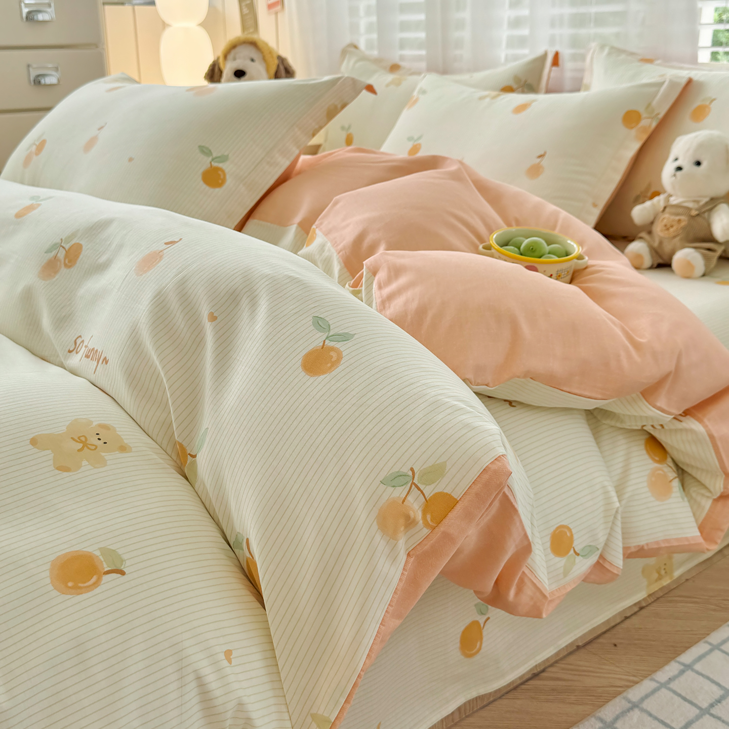 2025新款全棉被套三件套儿童150x200双人单独200x230纯棉被罩单件