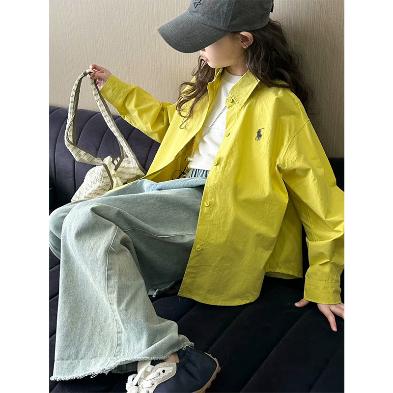 儿童春款衬衫2025中大童秋季新款韩版上衣秋装薄款长袖初中生衬衣,童装/婴儿装/亲子装,衬衫,淘宝优惠券,粉丝福利购,淘宝优惠卷