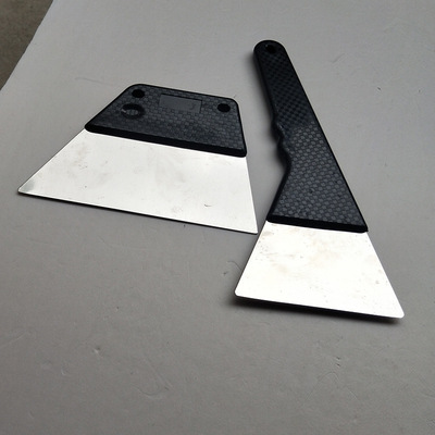 不锈钢汽车贴膜工具钢刮两件套刮板 专用钢锅贴套装铁刮刀铲刀