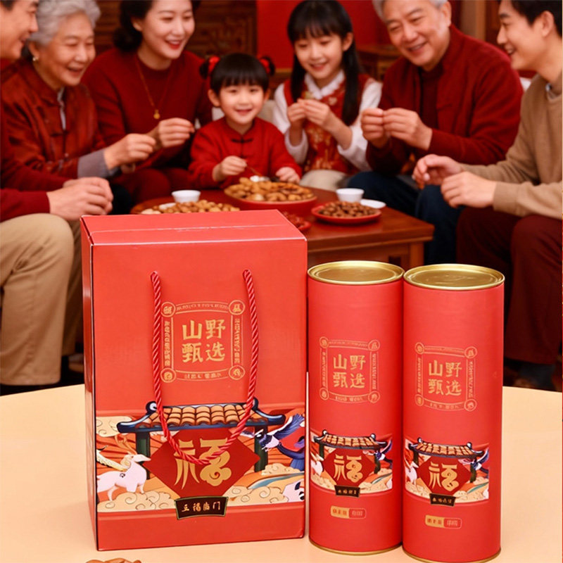 亲耕东北松子礼盒装500g*2坚果甄选送礼访客整箱奢华高端礼盒松子