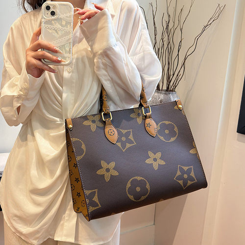 lv5&vv20女士通勤手提包实用大容量托特包时尚女包单肩复古外出购