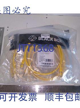 供应BLACK BOX 250MHZ 6 芯 PVC 跳线 26AWG 黄色 FT-09M E