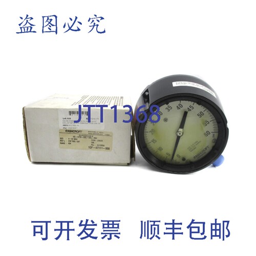 现货供应ASHCROFT 45-1279-SSL-04L-60 60PSI 4-1/2