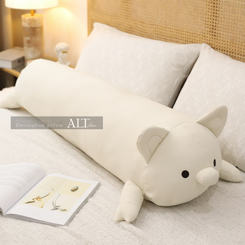 小猪公仔玩偶女生睡觉娃娃可爱长条抱枕头床上专用男生款侧睡夹腿