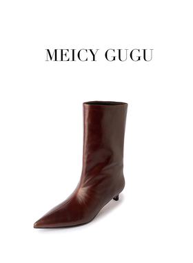 MEICY GUGU.胎牛皮百塔短靴23112