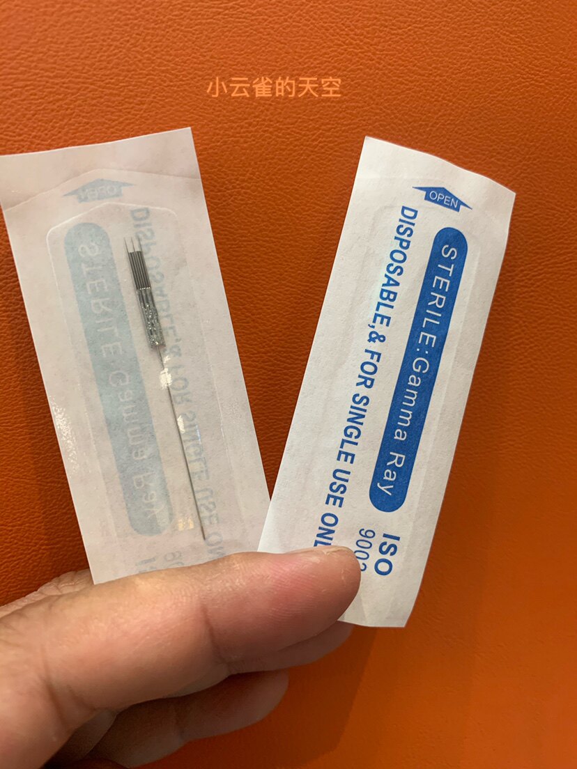 轻奢半永久纹绣三枪针三叉三剑侠针头三单针头点刺雾眉点刺唇眼线
