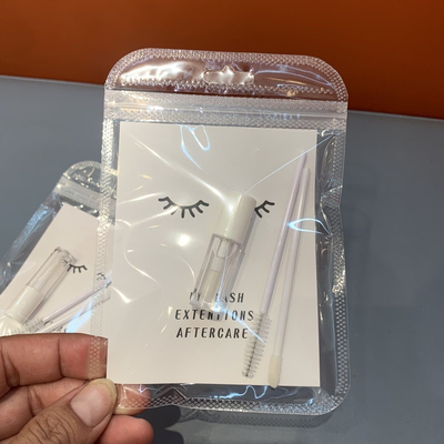 美睫店嫁接睫毛护理套装|漫画款美睫售后护理包内含mini定型雨衣