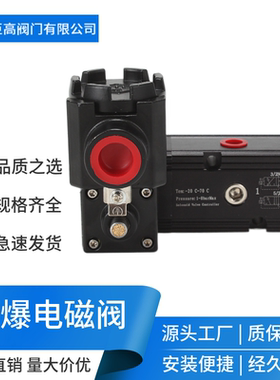 OLZK M09一体式CT6隔爆电磁阀二位五通EX 24V 220V电气接口