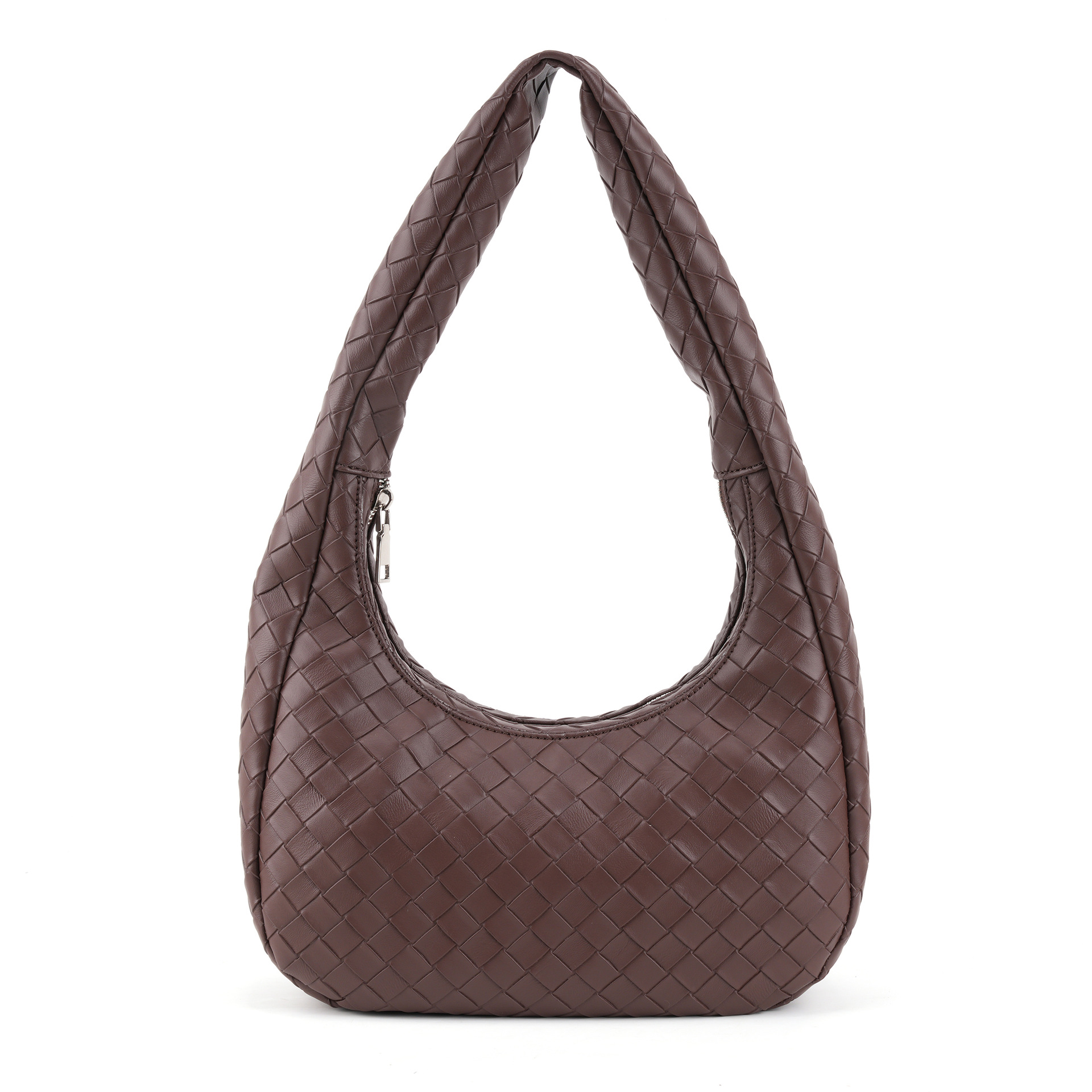 欧洲站新款法式女士包袋单肩腋下包高级感编织手提包便携放手机包