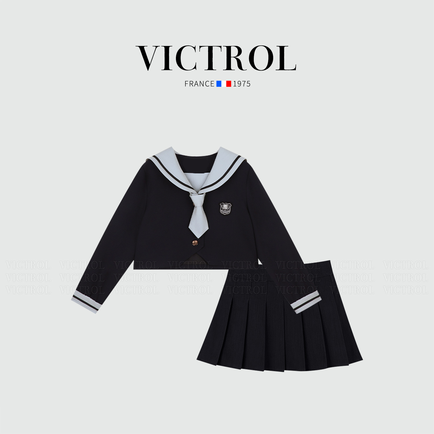 女童学院风jik套装春秋2025新款儿童洋气上衣百褶裙中大童两件套