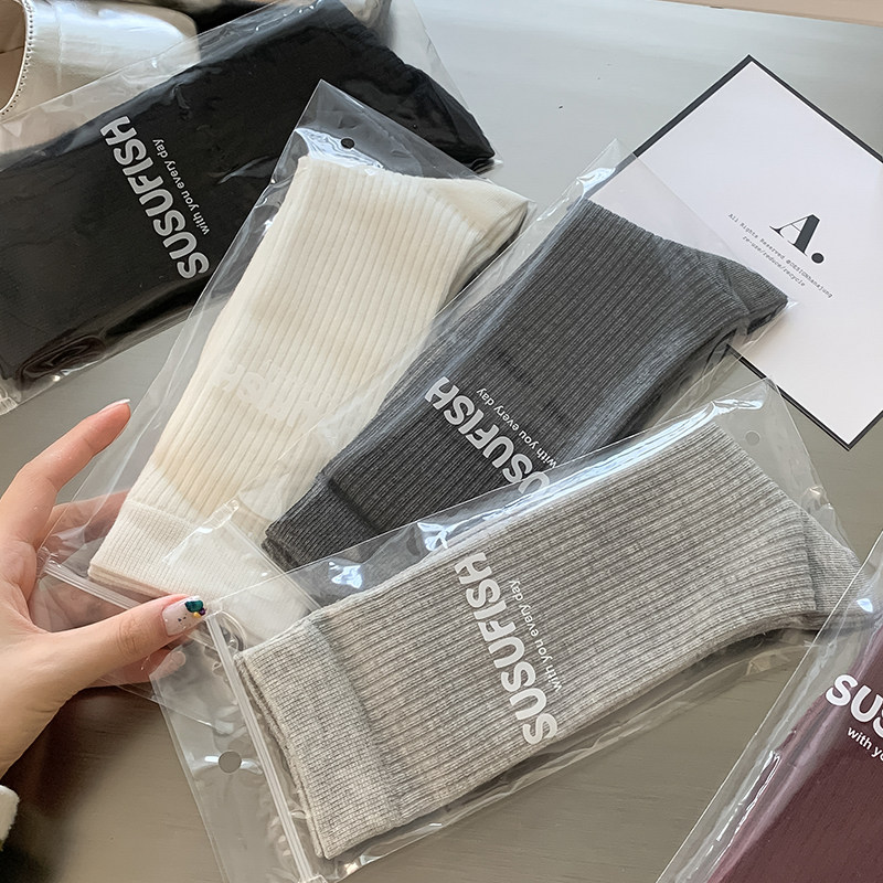 灰色袜子女春秋款竖条纹显瘦安可拉红中筒miu风堆堆袜搭配小皮鞋,女士内衣/男士内衣/家居服,中筒袜,淘宝优惠券,粉丝福利购,淘宝优惠卷