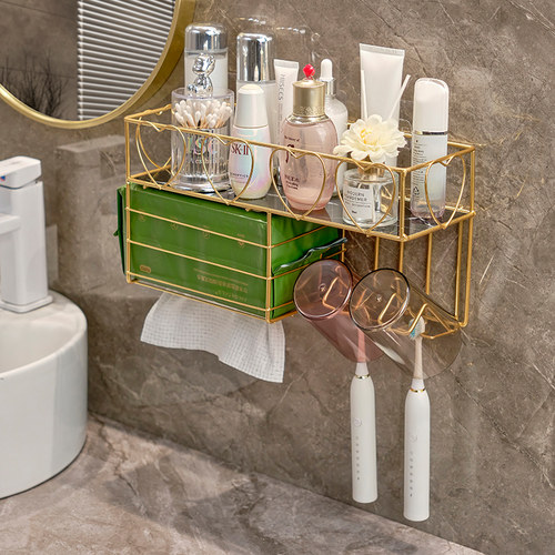 打孔置物架浴室卫生间