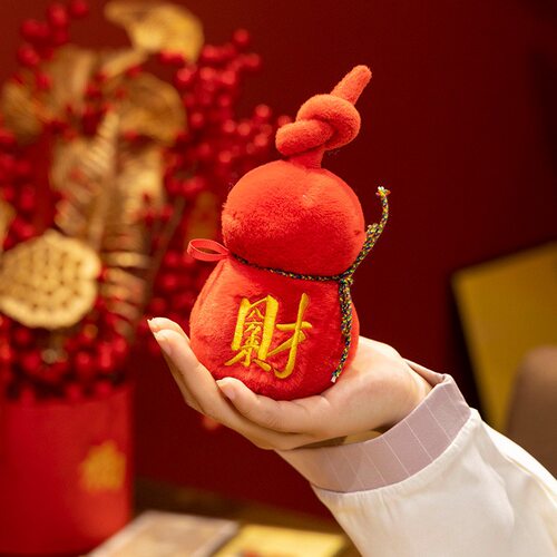 福禄双全招财进宝葫芦玩偶元宝挂件发财树摆件新年福袋礼物布娃娃