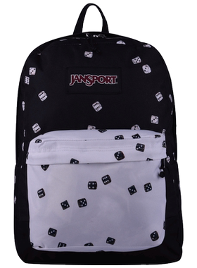 黑白双肩背包Jansport