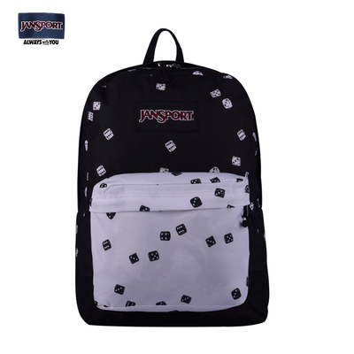 黑白双肩背包Jansport