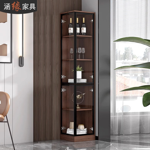 转角酒柜玻璃门储物柜