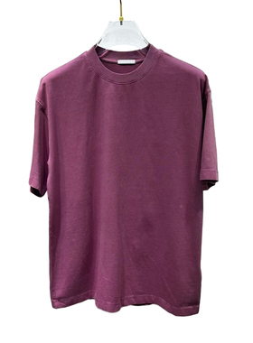 topstoney美式复古纯色做旧短袖T恤2025夏季新款宽松休闲短袖