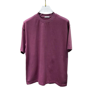 topstoney美式复古纯色做旧短袖T恤2025夏季新款宽松休闲短袖