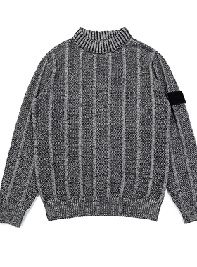 topstoney潮牌袖标套头衫上衣徽章条纹毛衣流行休闲百搭针织衫
