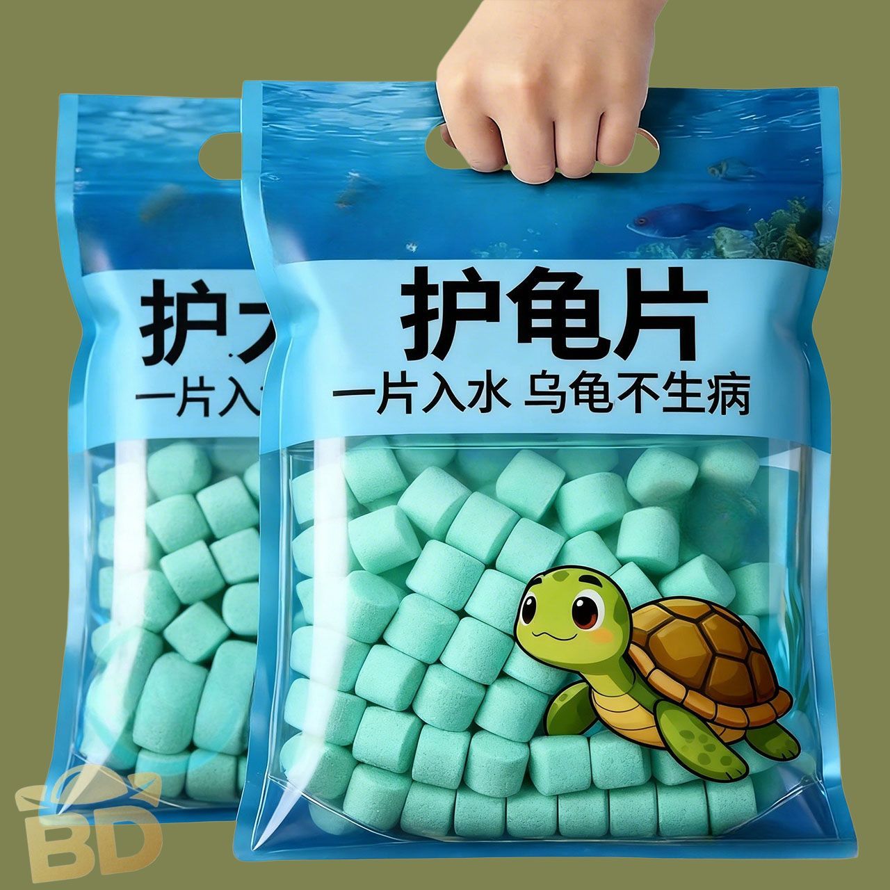 【龟鳖消毒片】护龟片乌龟消毒片厌食日常预防净化水质