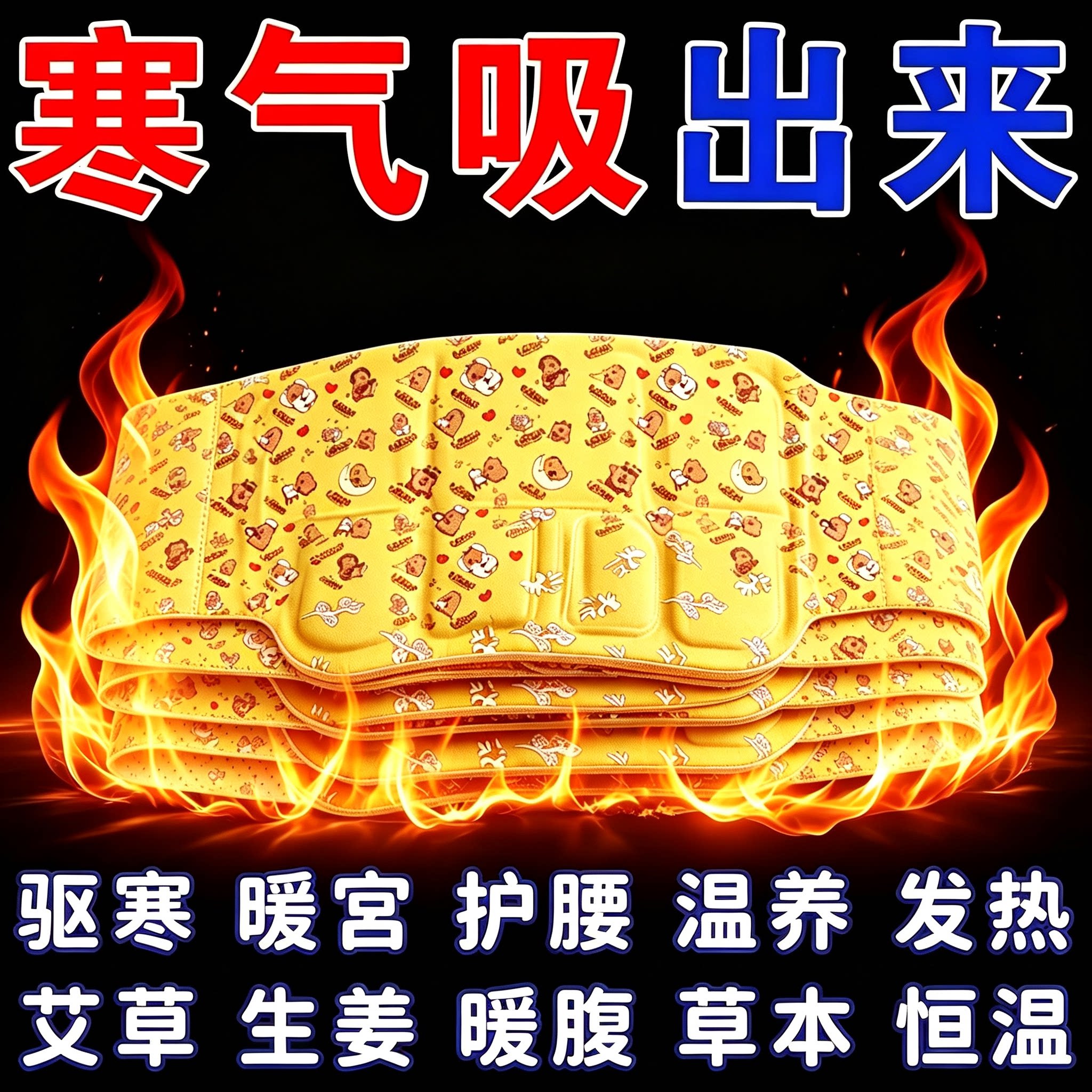 蕲艾蒸汽热敷暖腰贴温灸贴护腰艾草自发热大姨妈贴暖宫腰腹部热贴