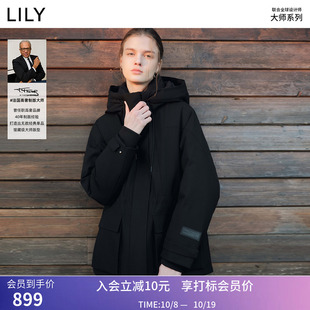 【法奢白金】羊毛风衣壳LILY冬季中长新款外套加厚鹅绒羽绒服