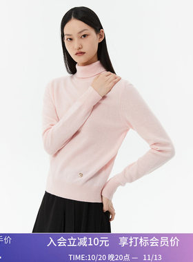 【商场同款】LILY冬新款女装舒适柔软通勤毛衣打底衫
