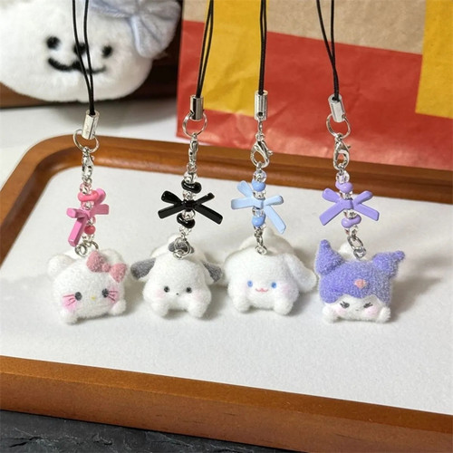 卡通玉桂狗可爱小狗植绒挂件