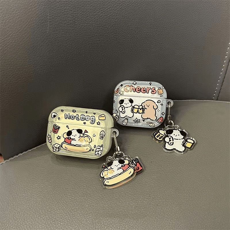 趣味线条小狗适用airpods4耳机套