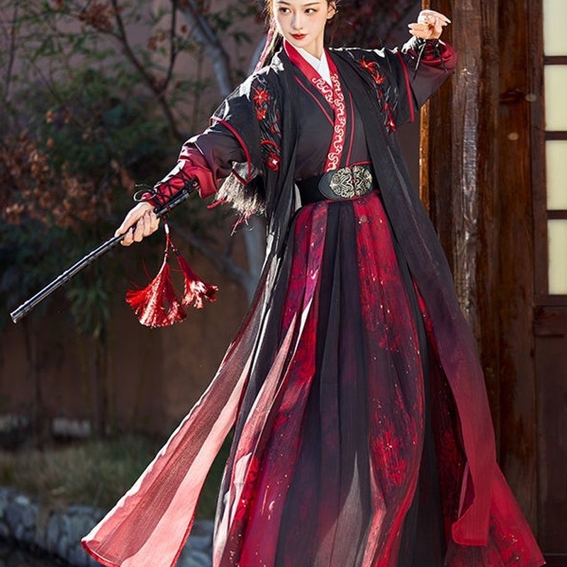 魏晋制汉服男女同款国风交领刺绣上衣日常齐腰襦裙影视古装演出服,女装/女士精品,汉服套装,淘宝优惠券,粉丝福利购,淘宝优惠卷