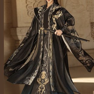 晋制汉服日常男女仙侠古装交领衫齐腰裙刺绣云肩大袖短剧影视服