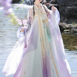 唐制汉服女【南风意】重工刺绣齐胸吊带裙对襟襦仙气飘逸日常古装