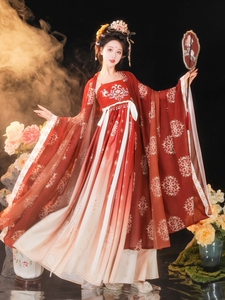 原创汉服诃子裙超仙大袖衫