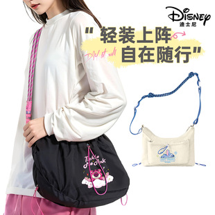 迪士尼草莓熊包包斜挎包女大容量设计感小众初中高中多层分隔单肩