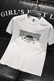 2025夏季新款丝光棉大码短袖T恤QT60665305P65M-6XL，男装T恤，钱塘6066（原711）