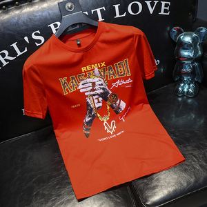 2025夏季新款丝光棉短袖T恤 QT6066 5053 P65 M-6XL,男装T恤,钱塘6066（原711）