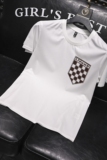 2025夏季新款丝光棉大码短袖T恤QT60665322P65M-6XL，男装T恤，钱塘6066（原711）