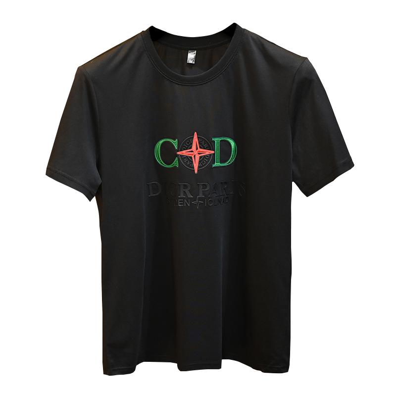 2025夏季新款丝光棉大码短袖T恤QT60665391P70M-6XL,男装T恤,钱塘6066（原711）