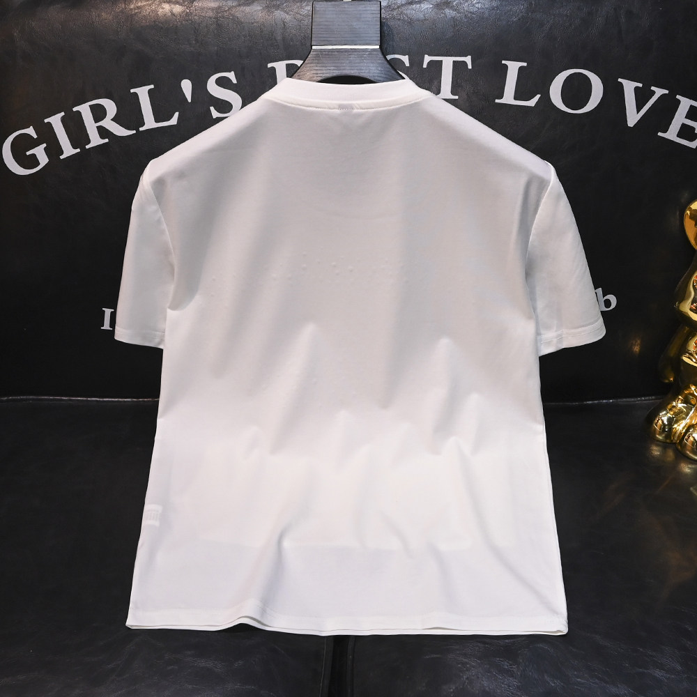 2025夏季新款丝光棉大码短袖T恤QT60665508P70M-6XL,男装T恤,钱塘6066（原711）