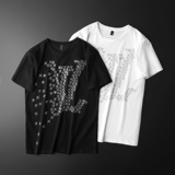 2025夏季新款丝光棉短袖T恤QT60668889P65M-6XL平铺，男装T恤，钱塘6066（原711）