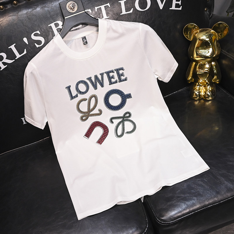 2025夏季新款丝光棉大码短袖T恤QT60665372P70M-6XL，男装T恤，钱塘6066（原711）