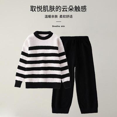 珊瑚绒儿童睡衣秋冬新款家居服