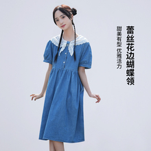 女童连衣裙夏装2025新款洋气儿童薄款天丝牛仔裙中大童夏季公主裙