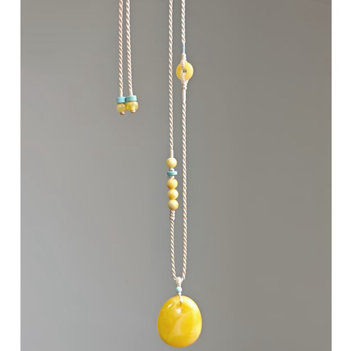 高端手工编织项链绳可挂蜜蜡黄金佛头锁包玉石佛公平安扣吊坠挂绳