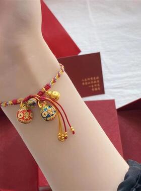 小红书同款吞金兽编绳可调节编织招财手绳一家三口闺蜜女友礼物