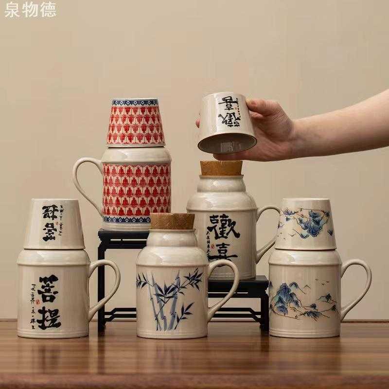 汝窑小暖壶闷茶壶带茶杯陶瓷