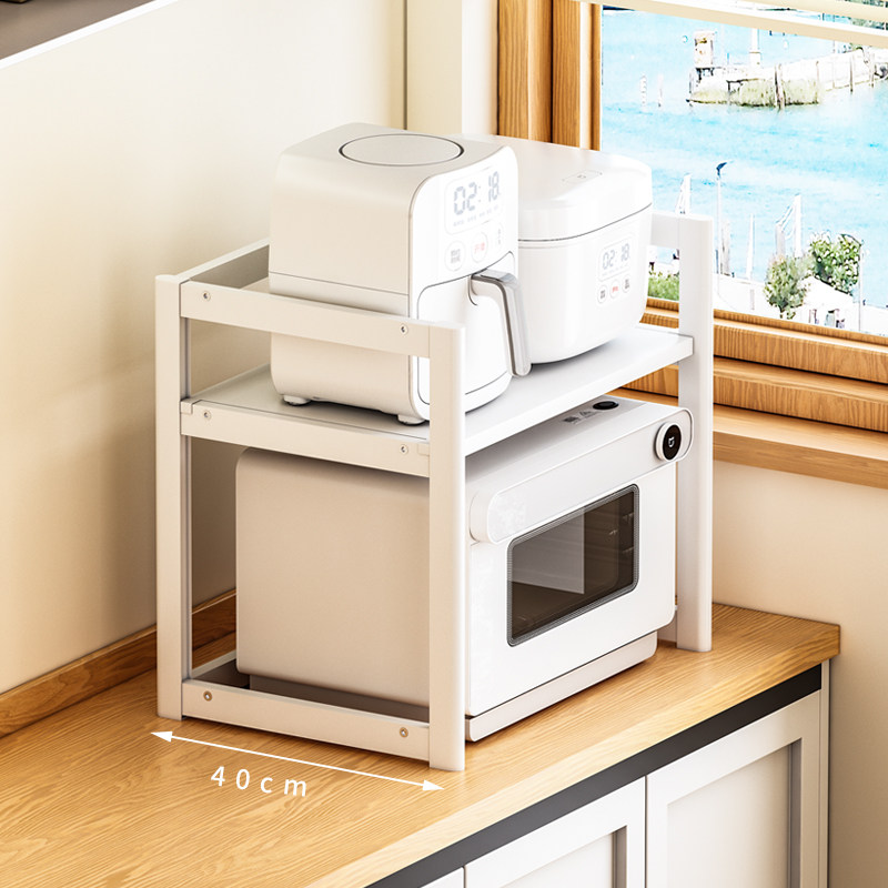 台面厨房微波炉置物架铝合金蒸烤箱架子空气炸锅电饭锅电器收纳架