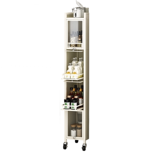 厨房夹缝收纳柜抽屉式多层落地小型20/30公分超窄冰箱缝隙置物架