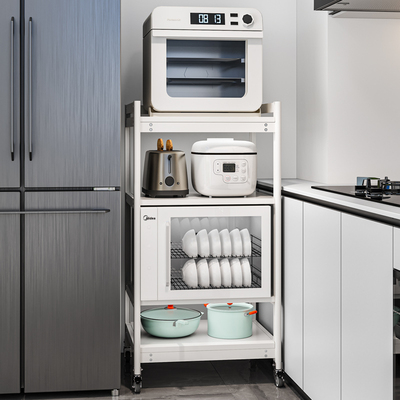 太空铝多层落地烤箱置物架